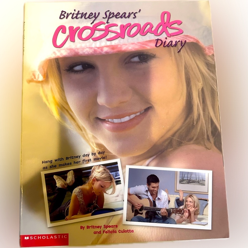 VTG RARE 2001 BRITNEY SPEARS CROSSROADS DIARY BOOK PAPERBACK 1ST MOVIE 8”x10”